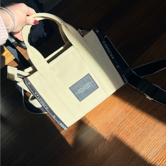 EUC like new Marc Jacobs The Jacquard Mini Tote Bag in “Warm Sand” - Picture 5 of 9